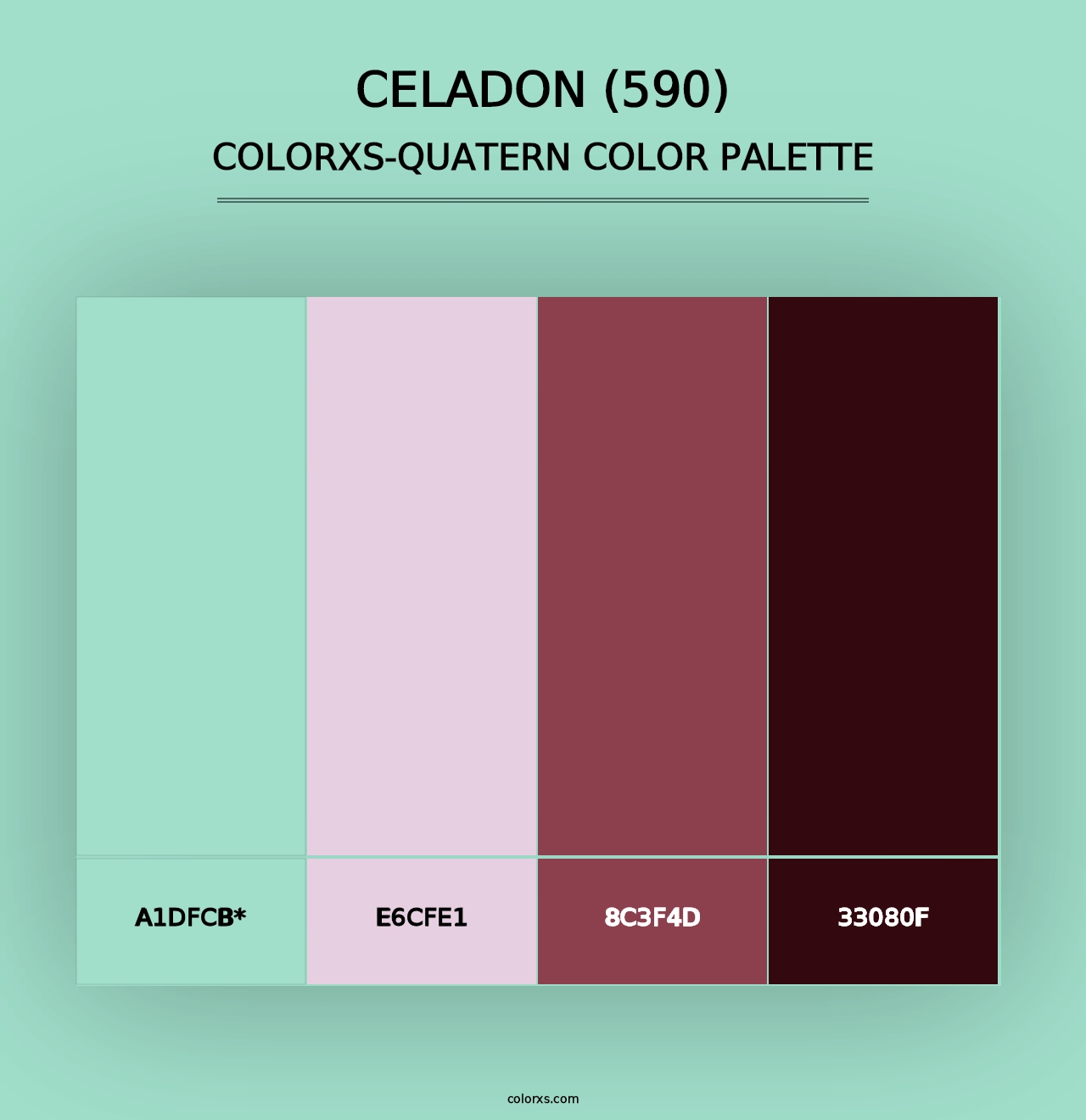 Celadon (590) - Colorxs Quad Palette