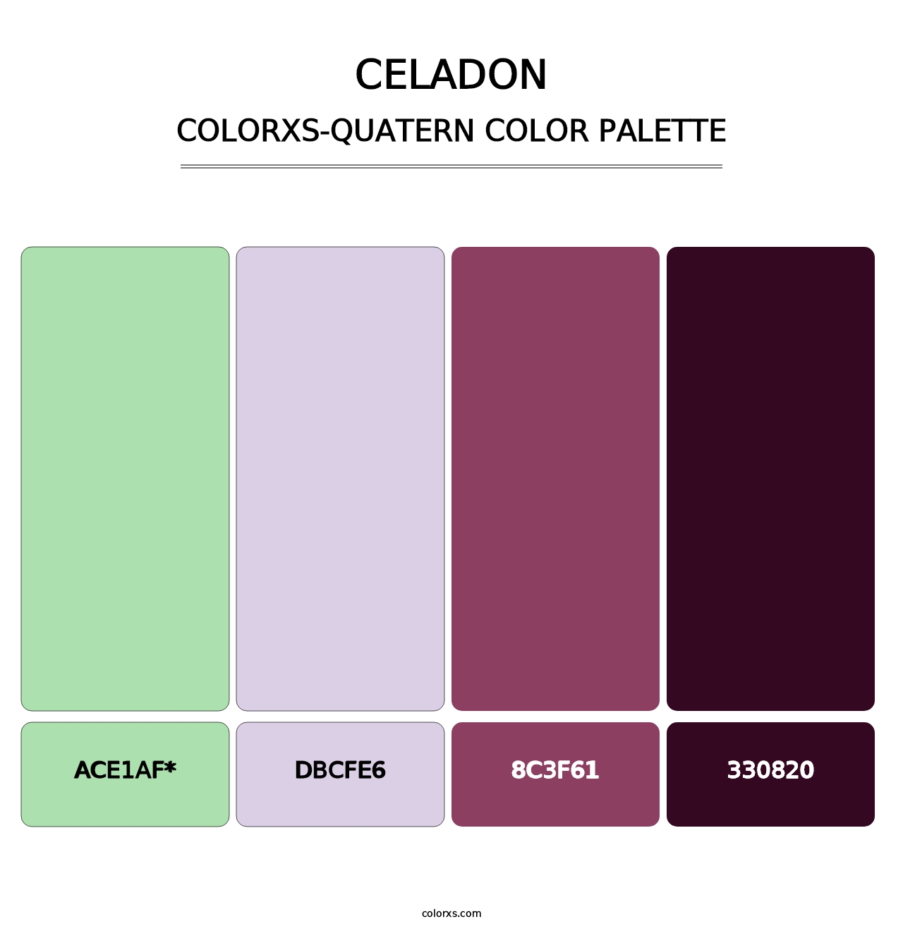 Celadon - Colorxs Quad Palette