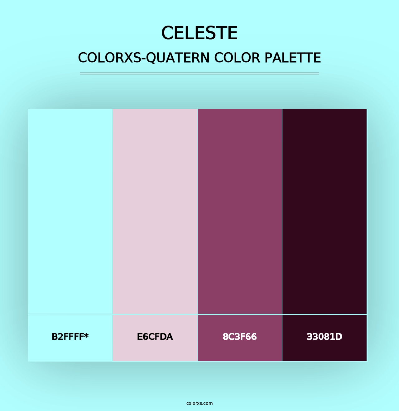 Celeste - Colorxs Quad Palette