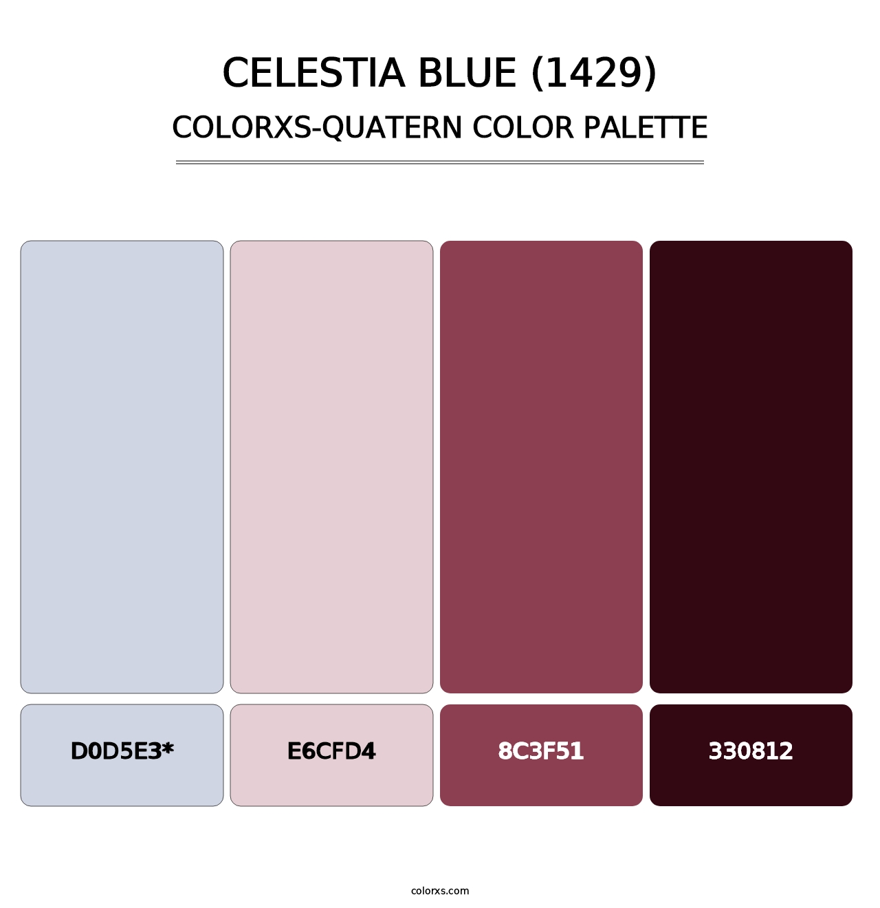 Celestia Blue (1429) - Colorxs Quad Palette