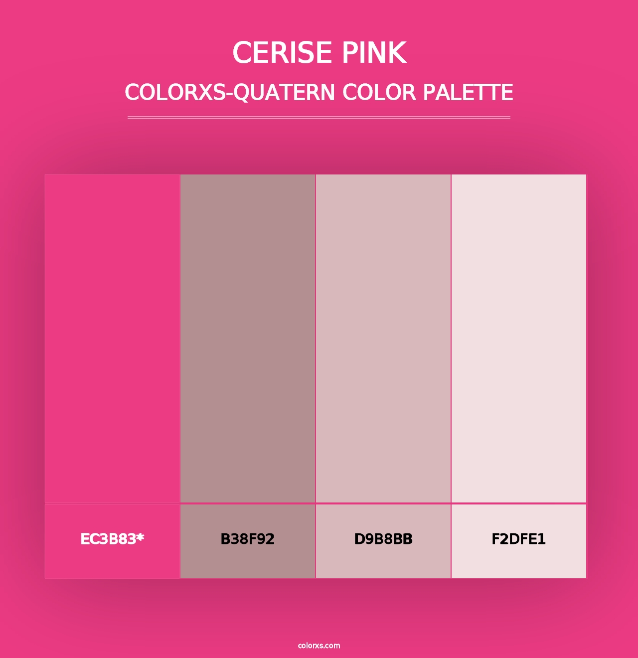 Cerise Pink - Colorxs Quad Palette