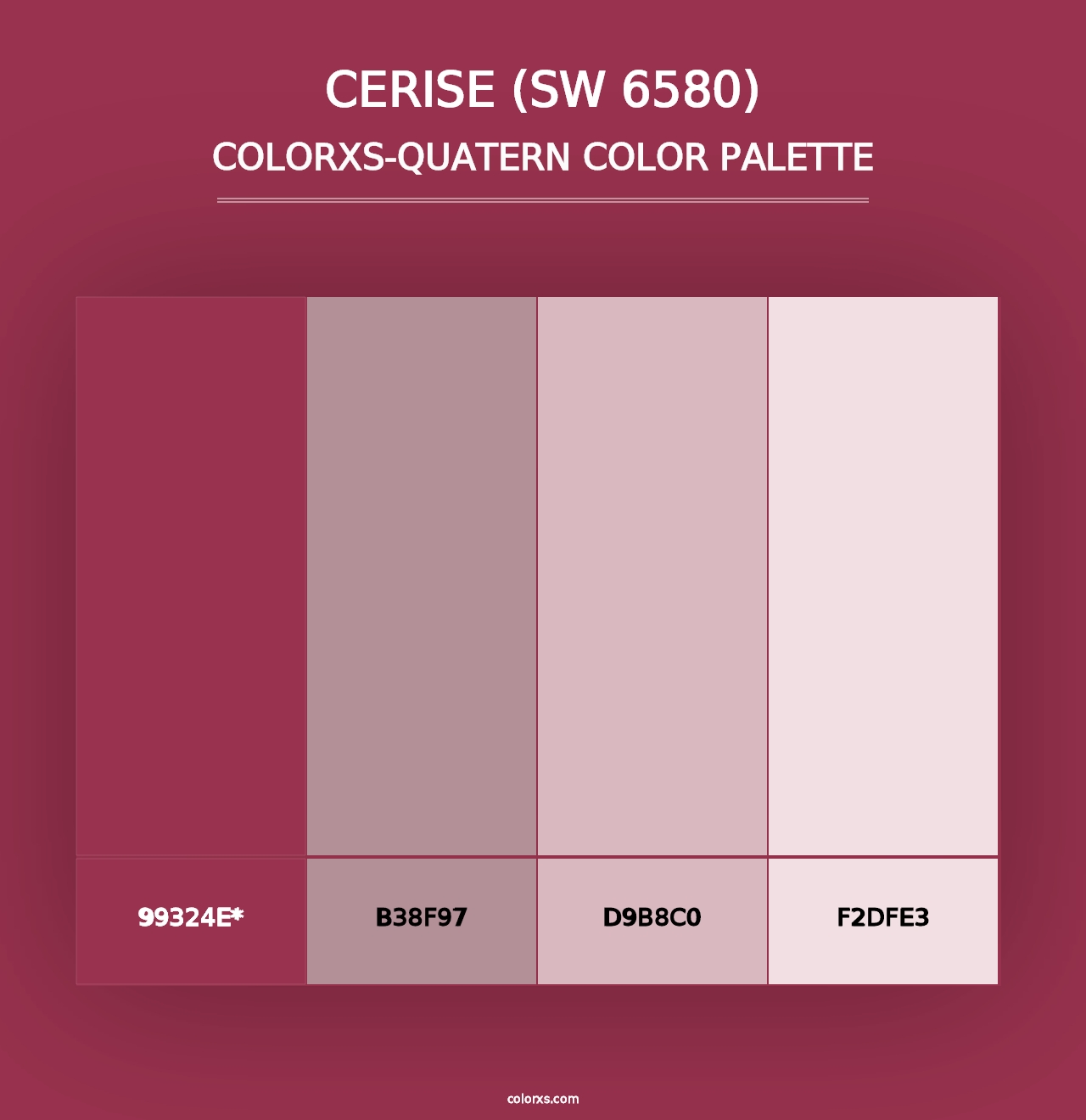 Cerise (SW 6580) - Colorxs Quad Palette