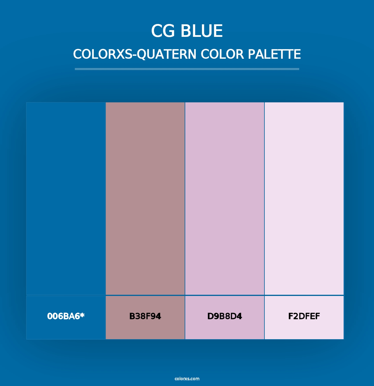 CG Blue - Colorxs Quad Palette