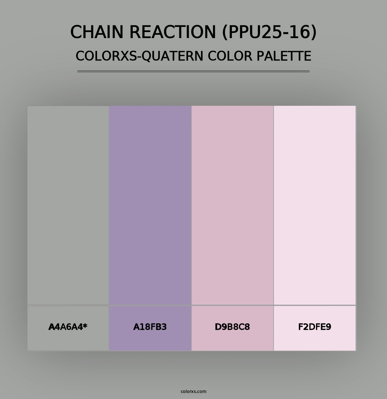 Chain Reaction (PPU25-16) - Colorxs Quad Palette