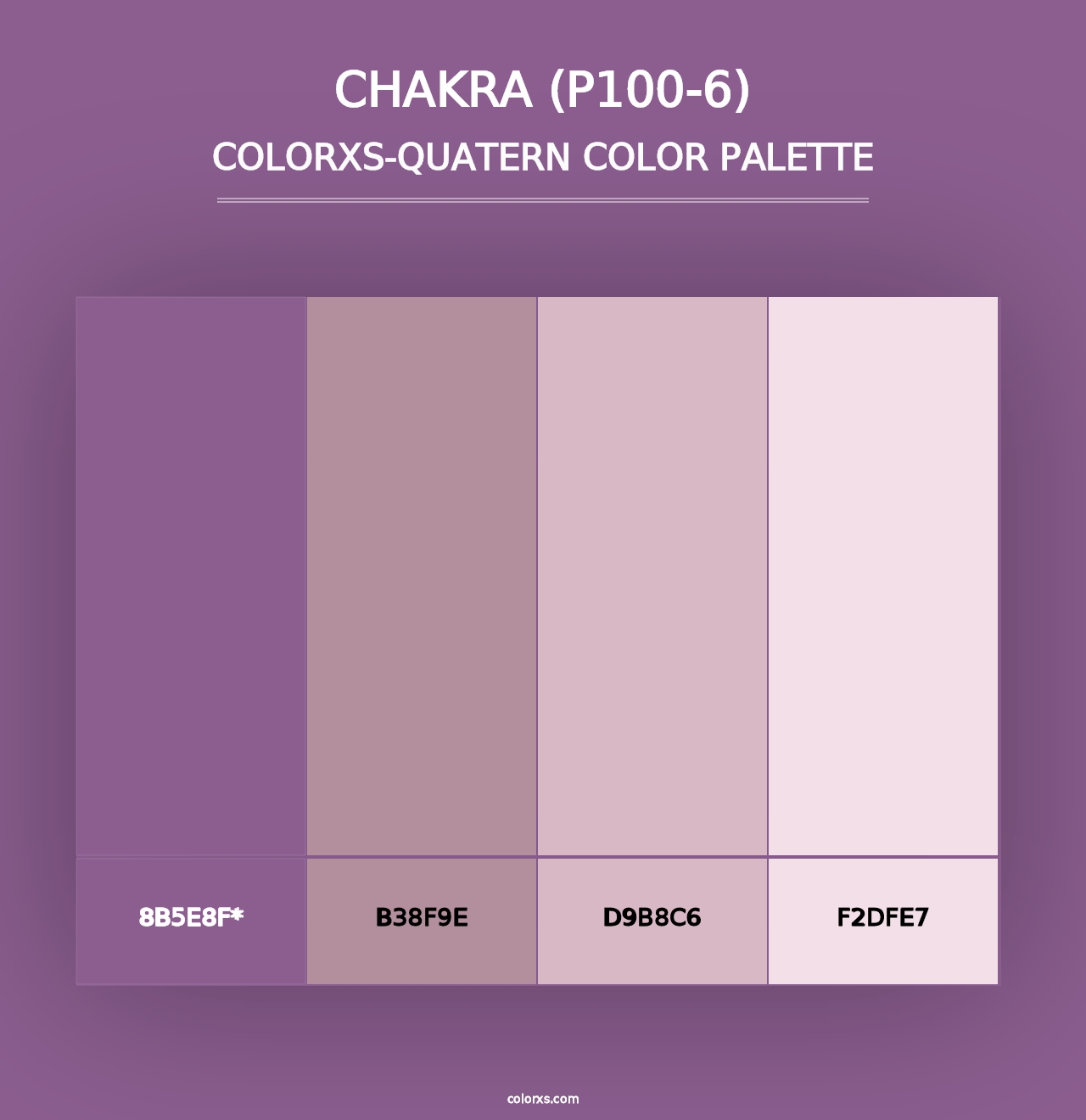 Chakra (P100-6) - Colorxs Quad Palette