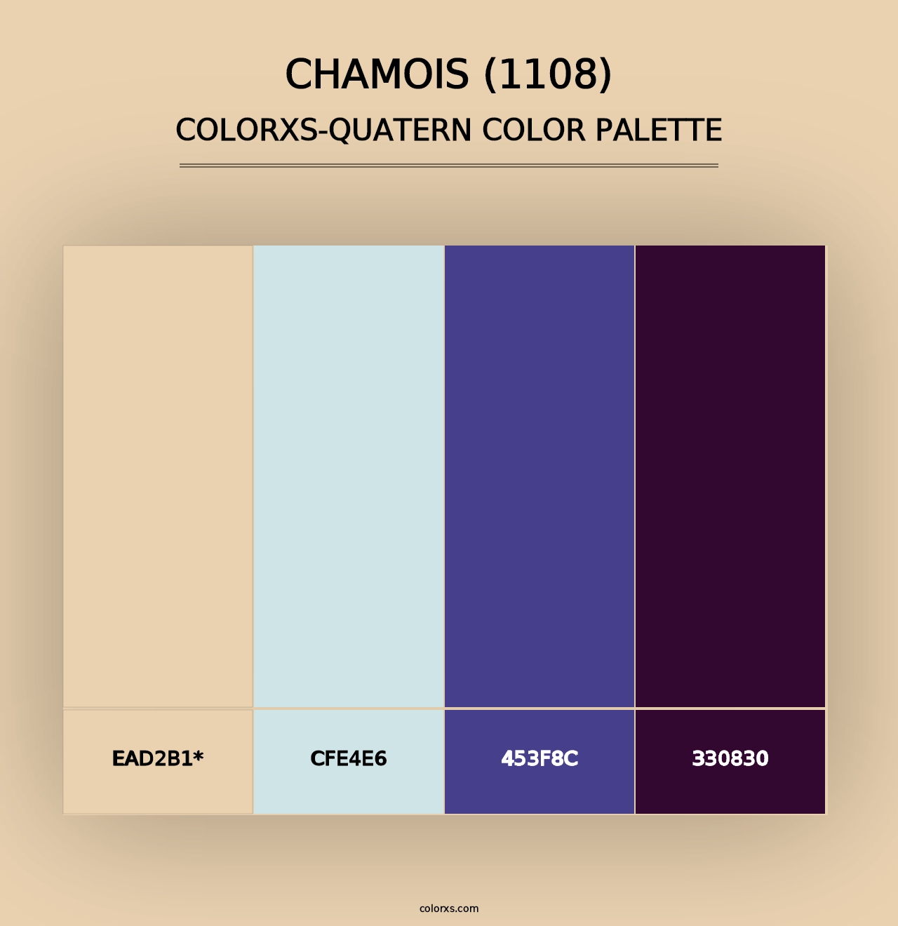 Chamois (1108) - Colorxs Quad Palette