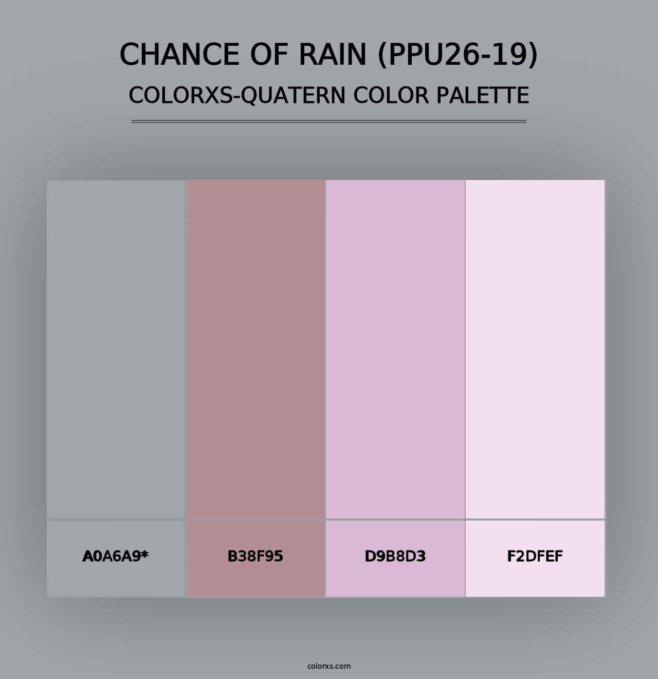 Chance Of Rain (PPU26-19) - Colorxs Quad Palette