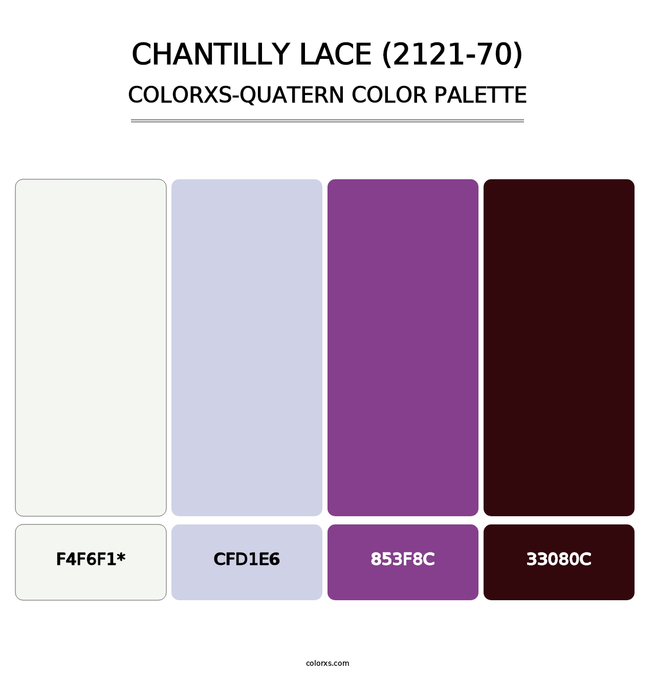 Chantilly Lace (2121-70) - Colorxs Quad Palette