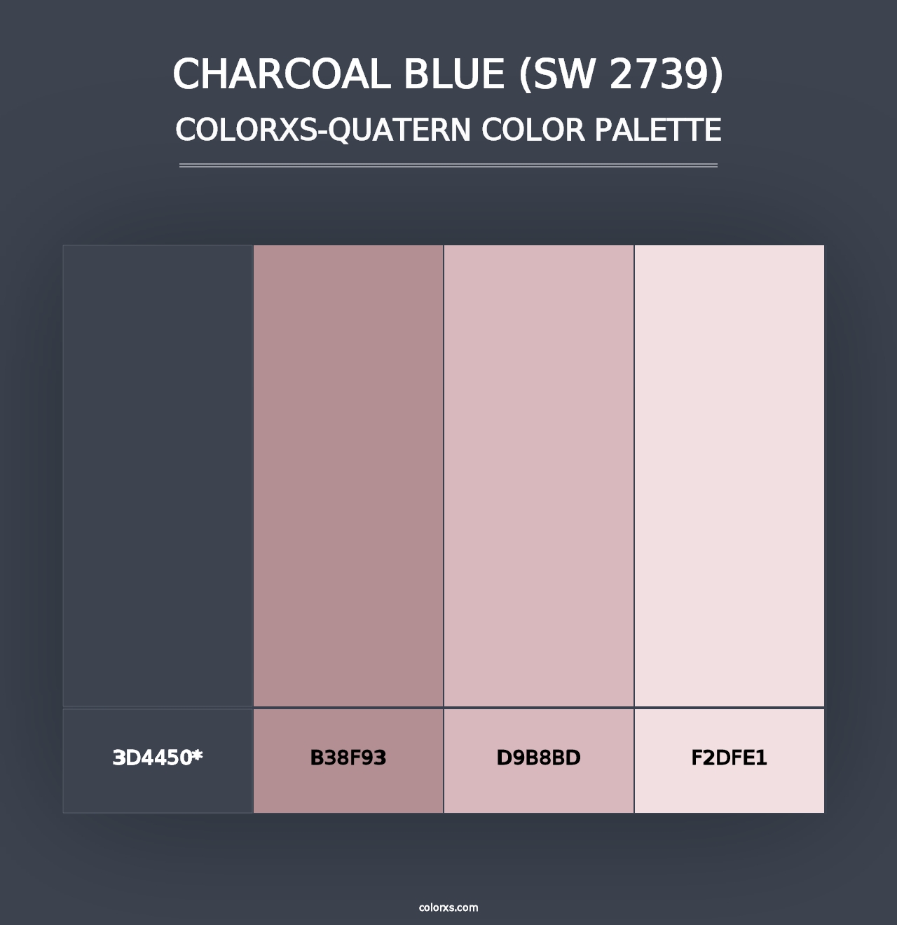 Charcoal Blue (SW 2739) - Colorxs Quad Palette