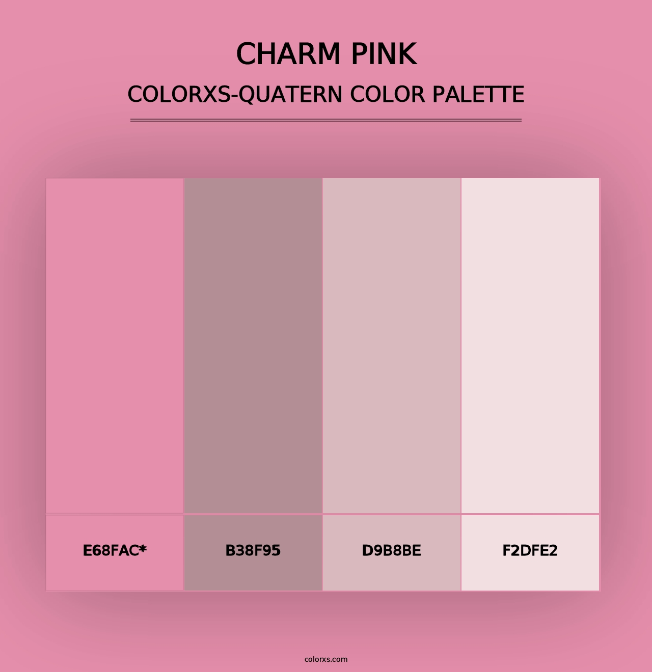 Charm Pink - Colorxs Quad Palette