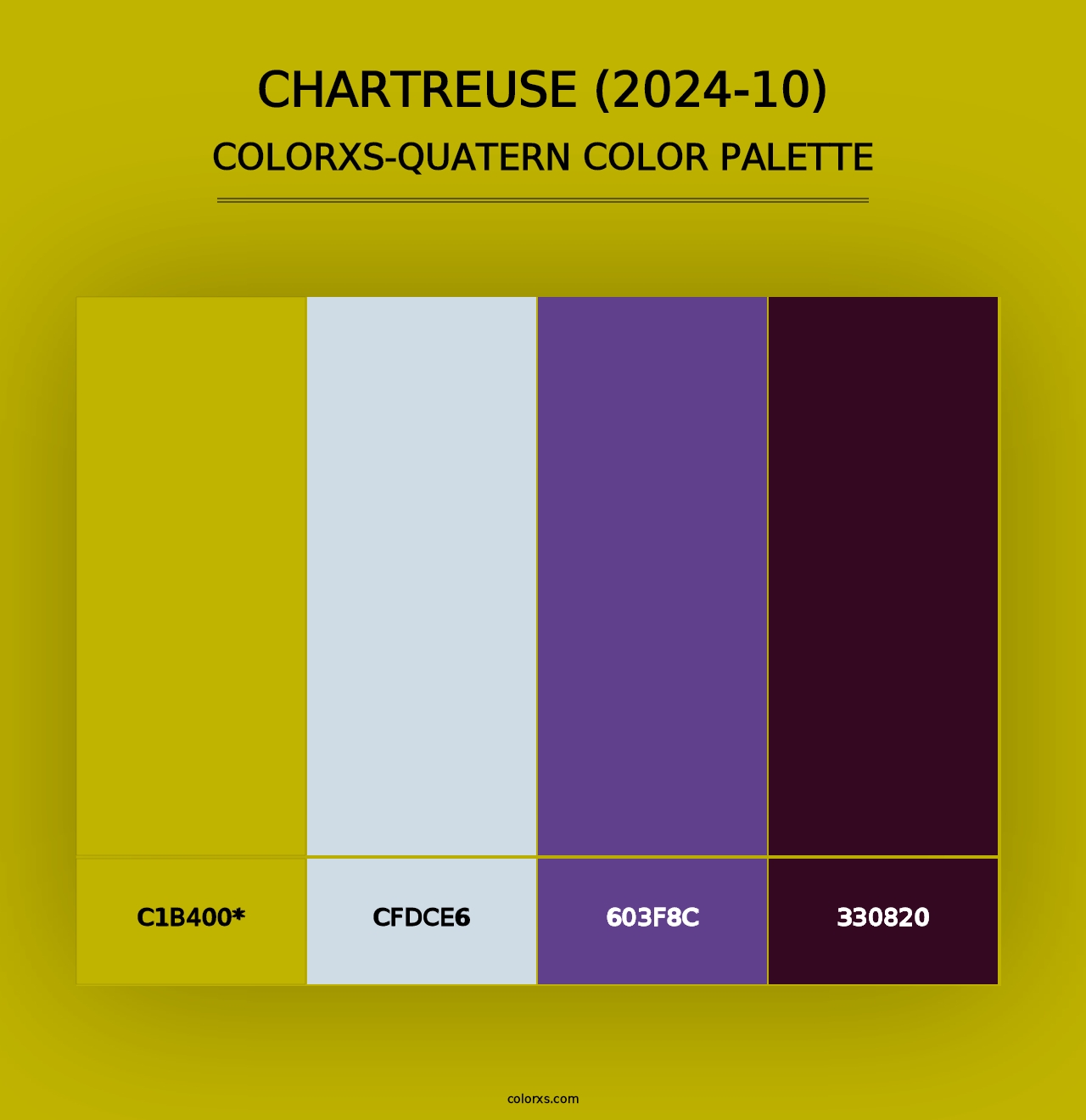 Chartreuse (2024-10) - Colorxs Quad Palette