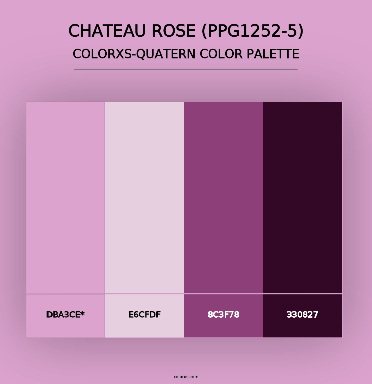 Chateau Rose (PPG1252-5) - Colorxs Quad Palette