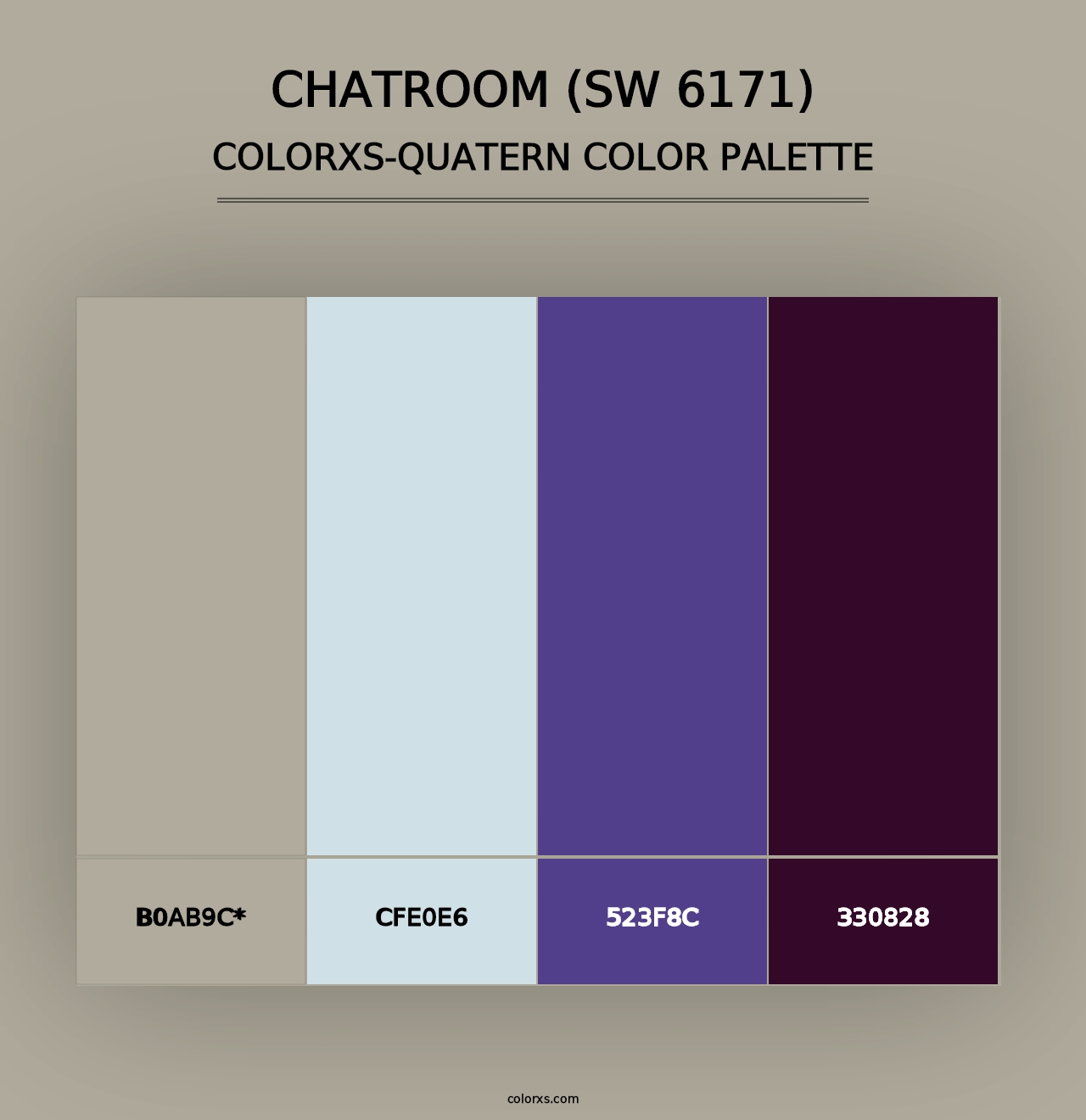 Chatroom (SW 6171) - Colorxs Quad Palette