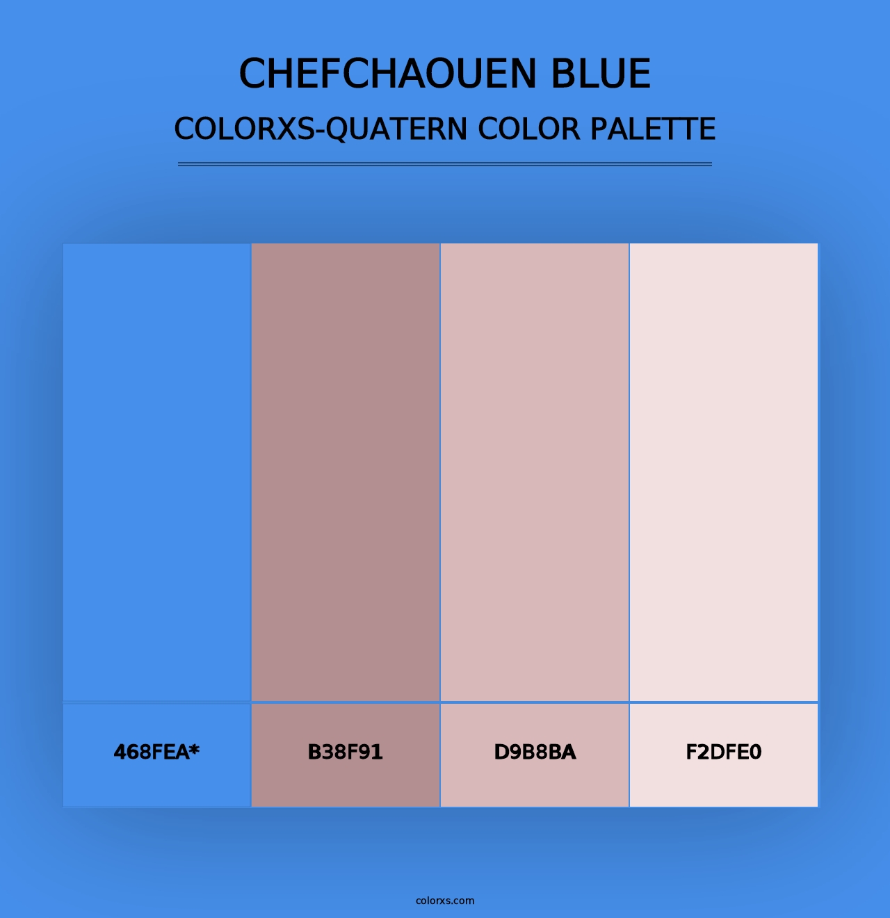 Chefchaouen Blue - Colorxs Quad Palette