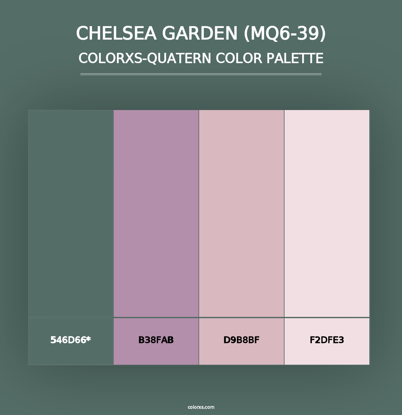 Chelsea Garden (MQ6-39) - Colorxs Quad Palette