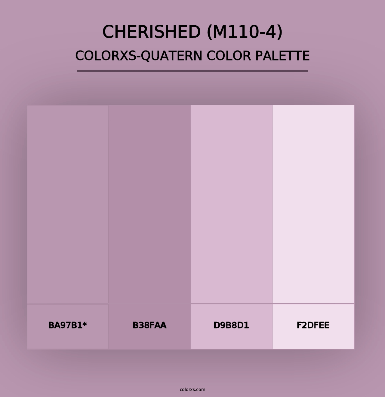 Cherished (M110-4) - Colorxs Quad Palette