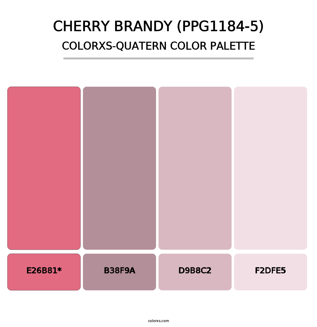 Cherry Brandy (PPG1184-5) - Colorxs Quad Palette