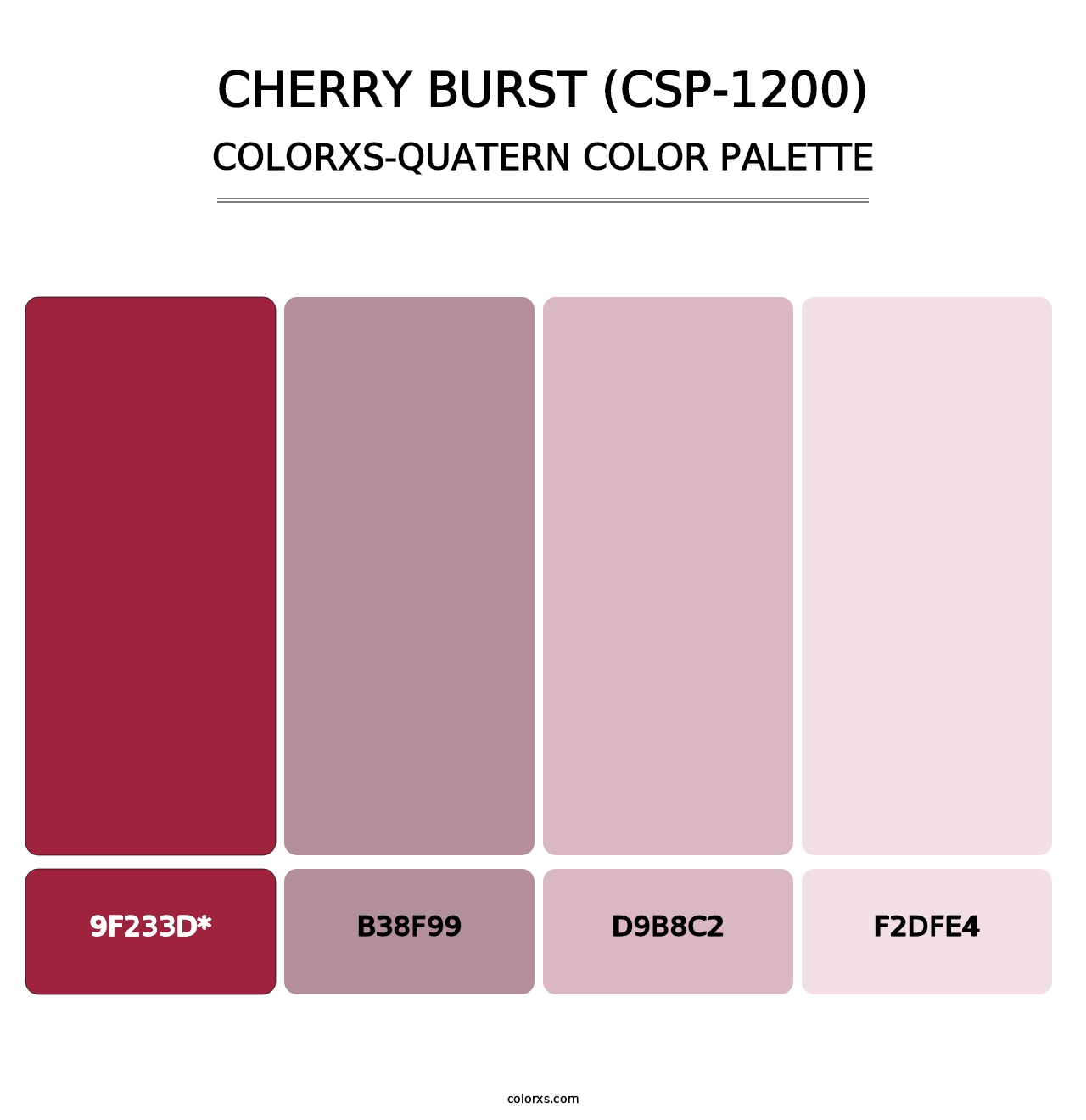 Cherry Burst (CSP-1200) - Colorxs Quad Palette