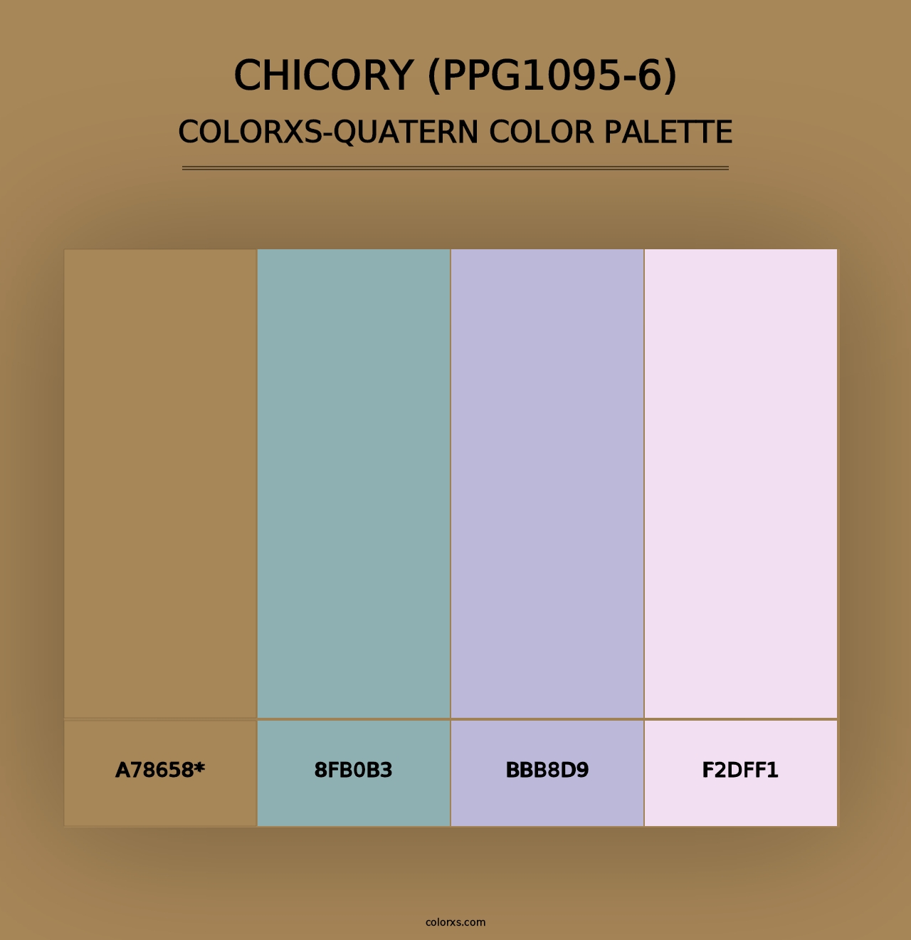 Chicory (PPG1095-6) - Colorxs Quad Palette