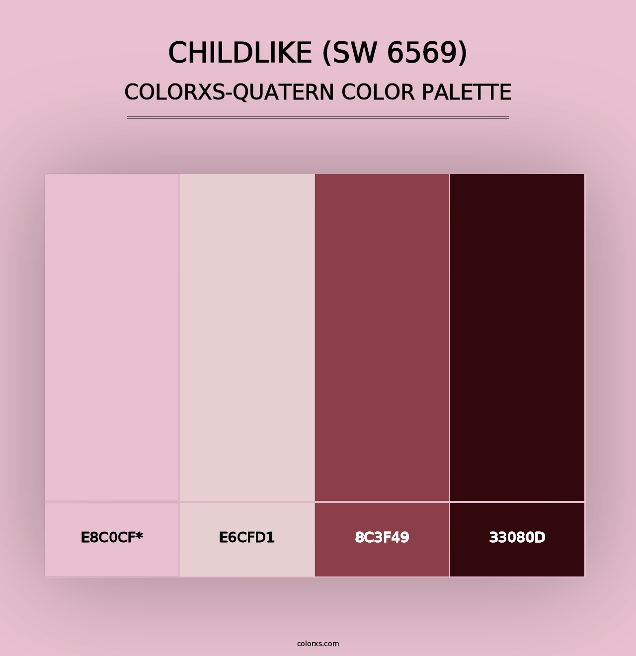 Childlike (SW 6569) - Colorxs Quad Palette