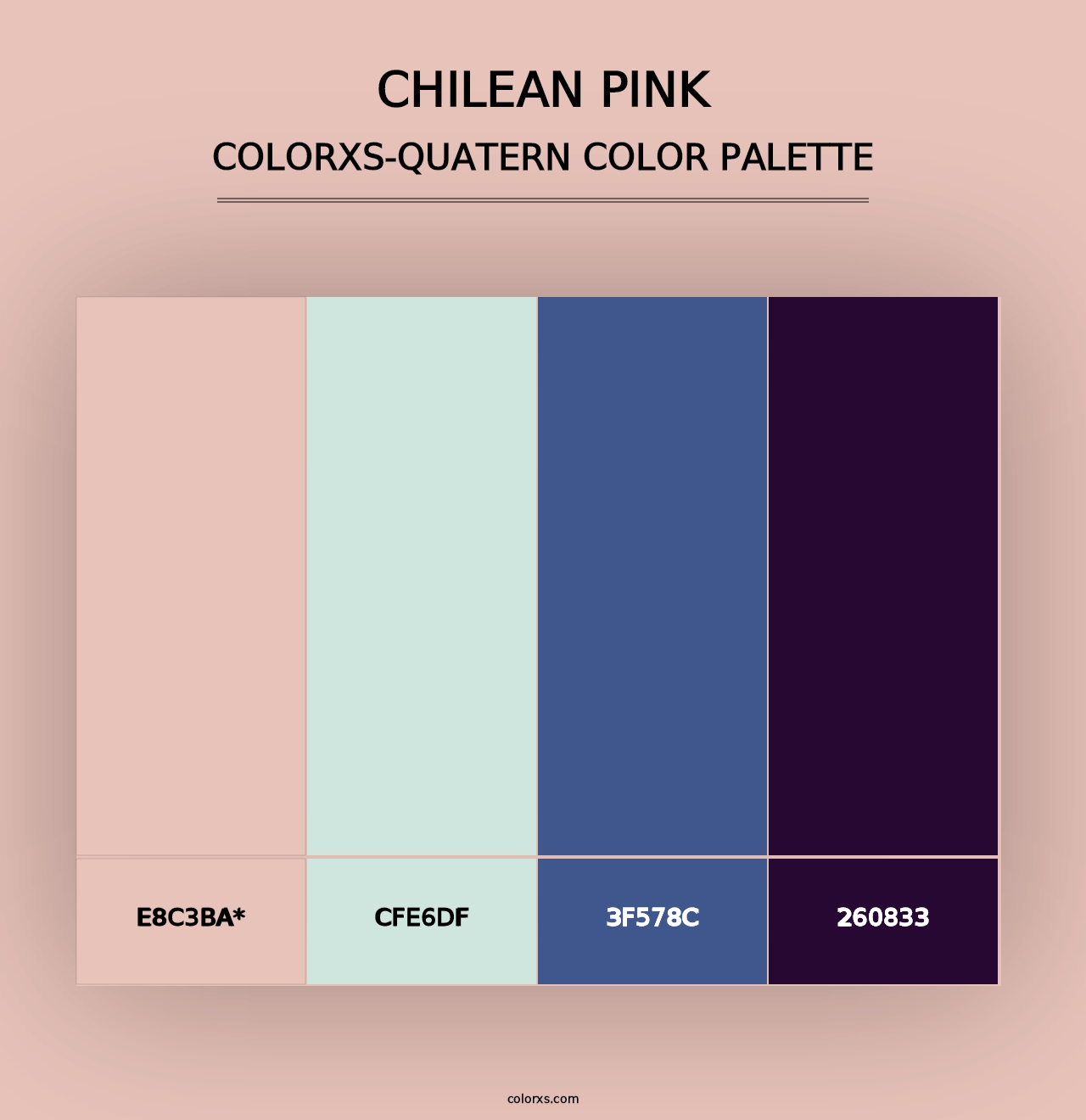 Chilean Pink - Colorxs Quad Palette