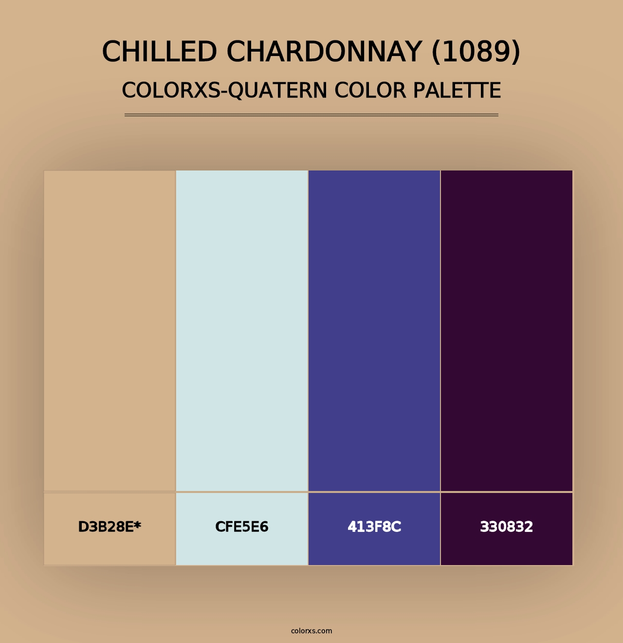 Chilled Chardonnay (1089) - Colorxs Quad Palette