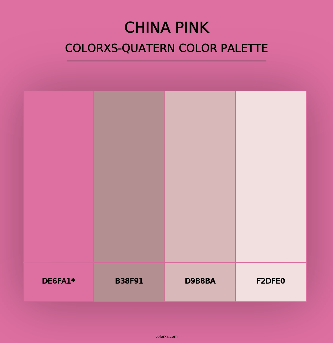 China Pink - Colorxs Quad Palette