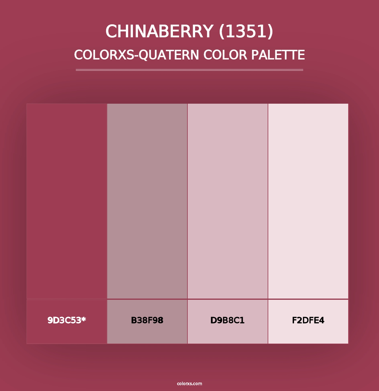 Chinaberry (1351) - Colorxs Quad Palette