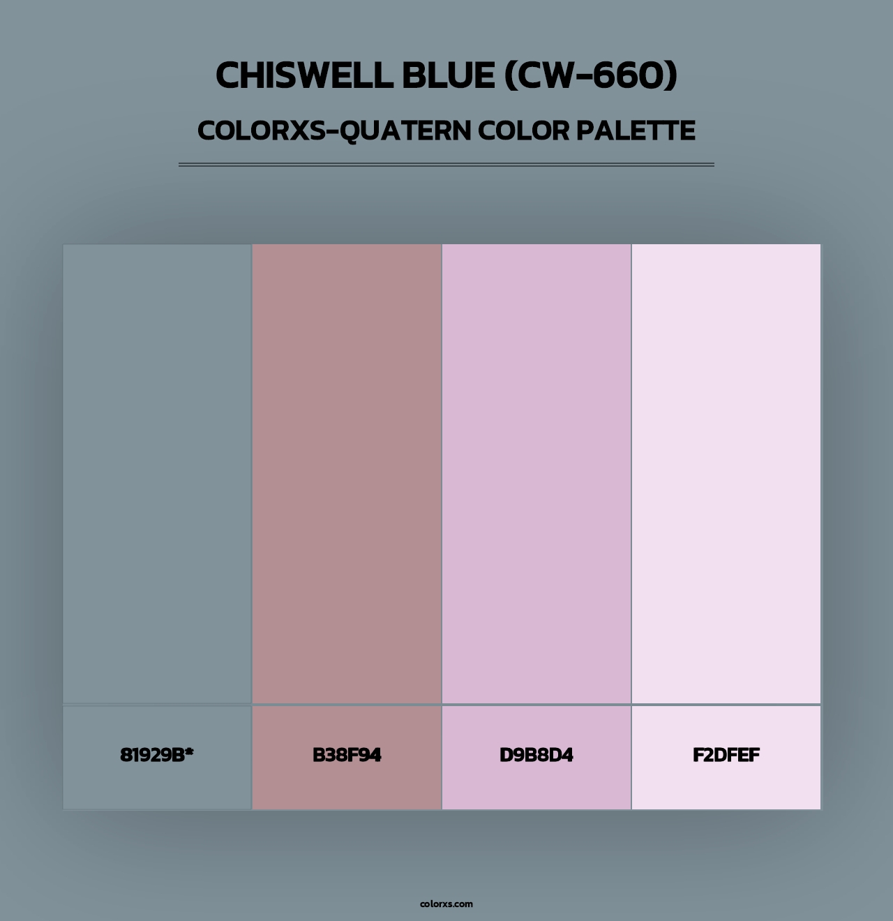 Chiswell Blue (CW-660) - Colorxs Quad Palette