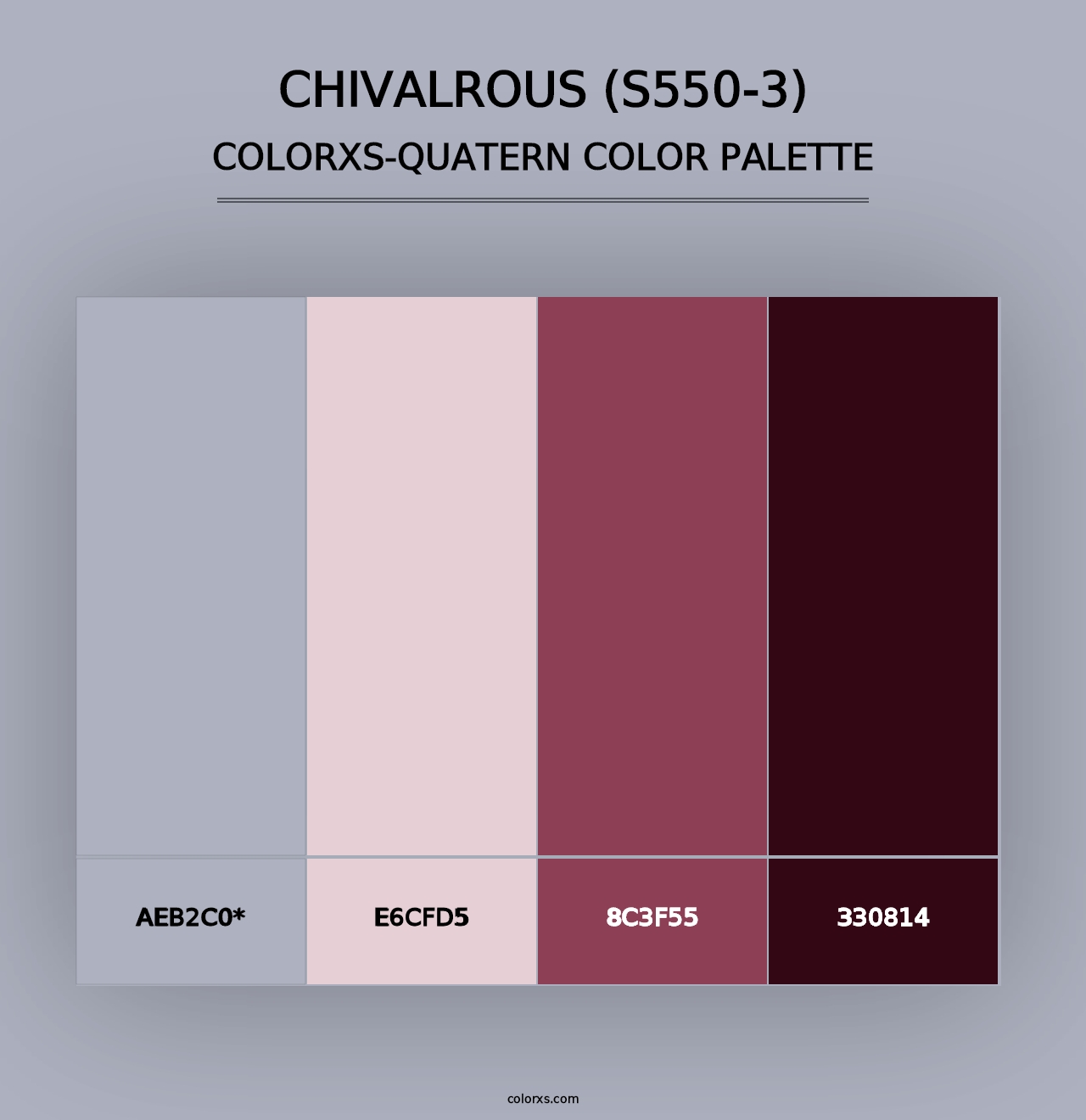 Chivalrous (S550-3) - Colorxs Quad Palette