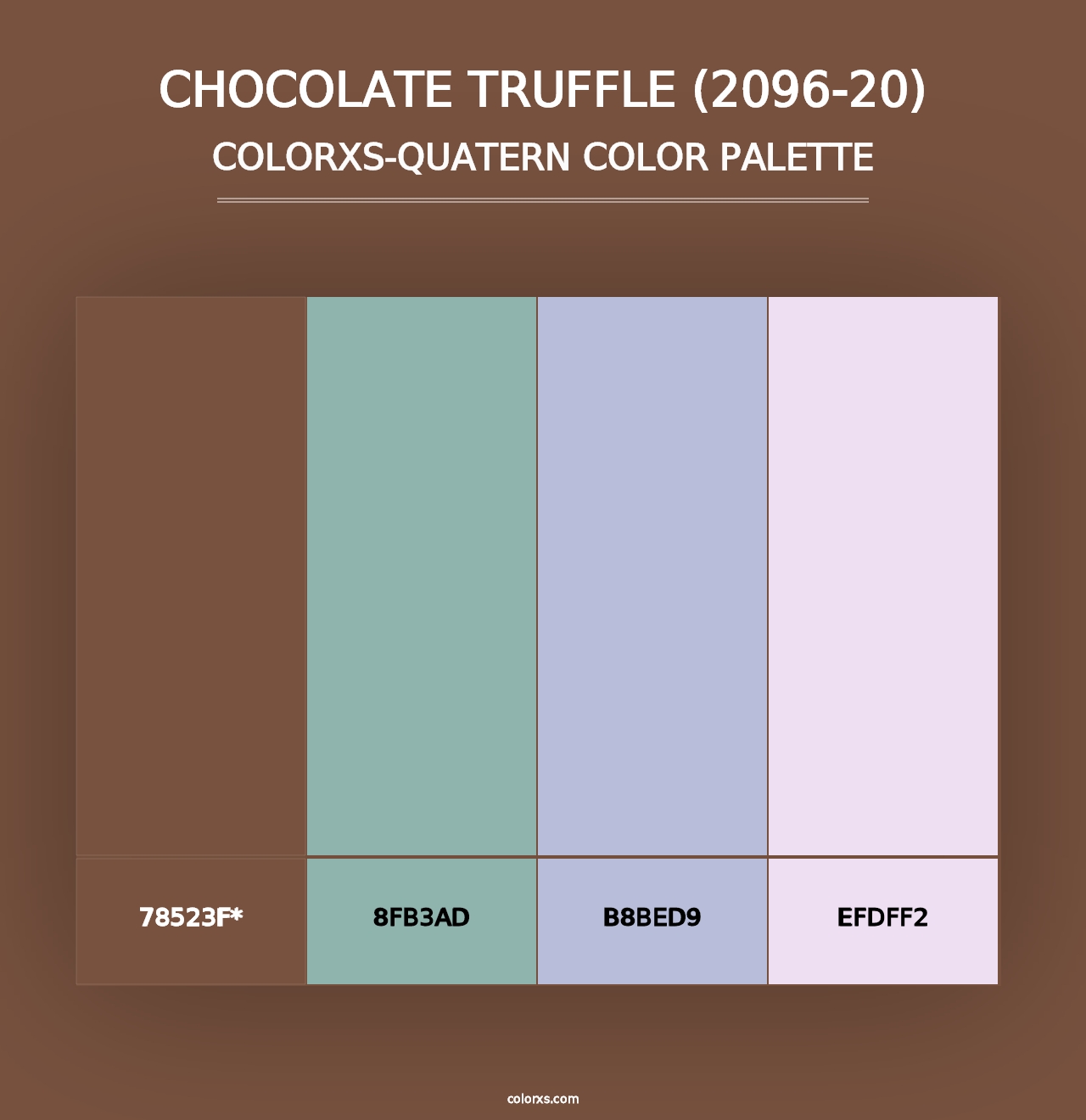 Chocolate Truffle (2096-20) - Colorxs Quad Palette