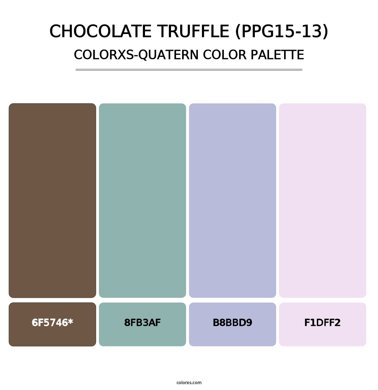 Chocolate Truffle (PPG15-13) - Colorxs Quad Palette