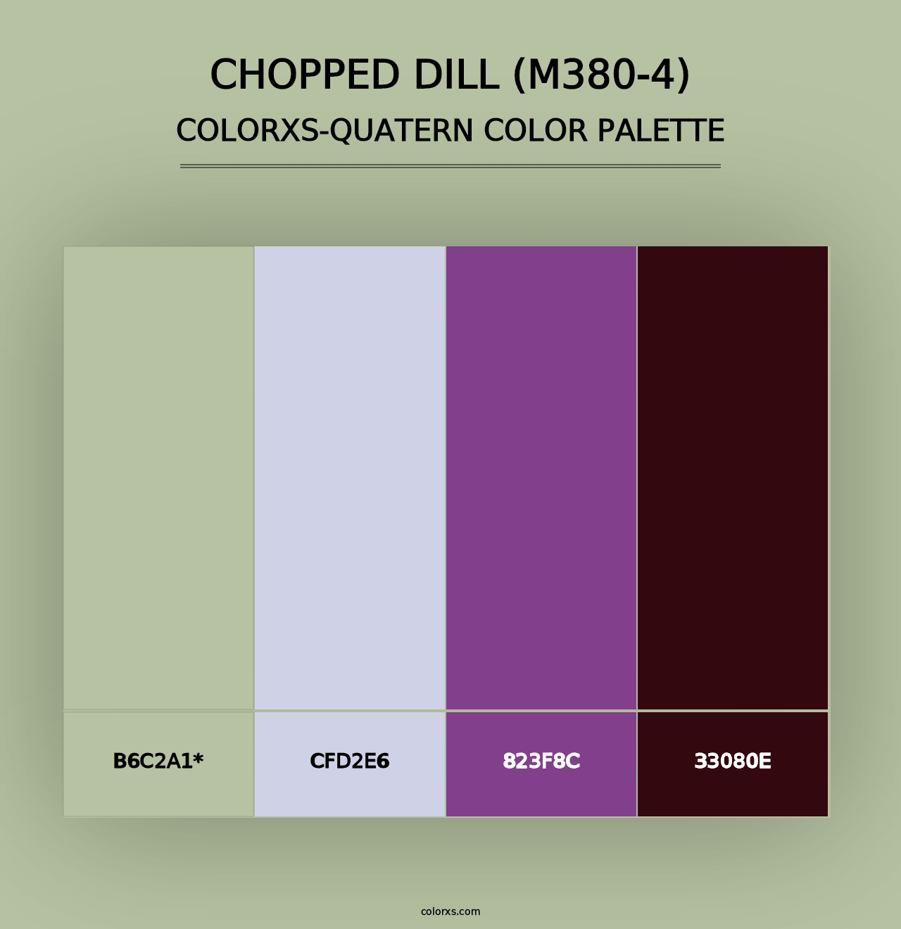 Chopped Dill (M380-4) - Colorxs Quad Palette