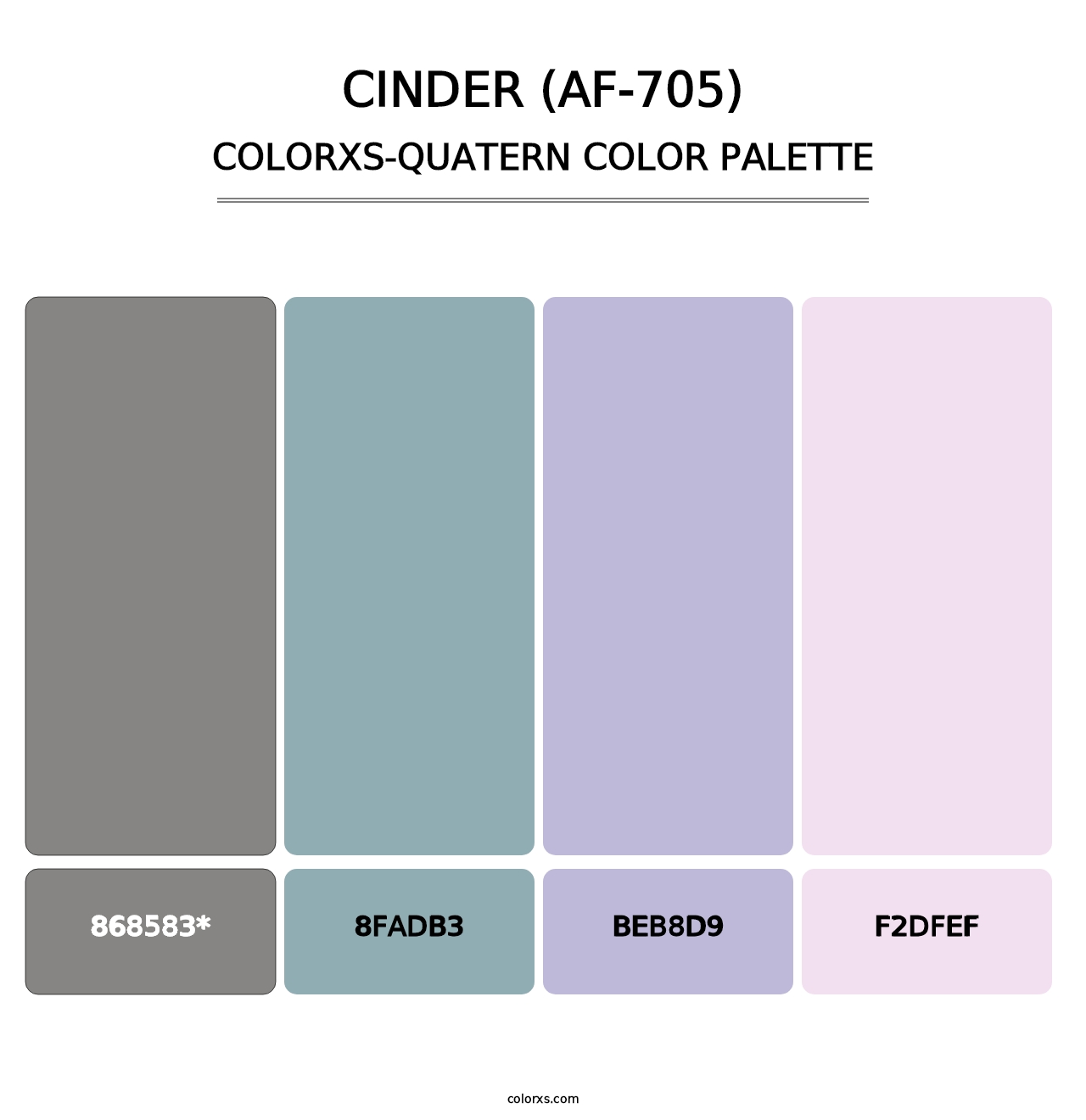 Cinder (AF-705) - Colorxs Quad Palette