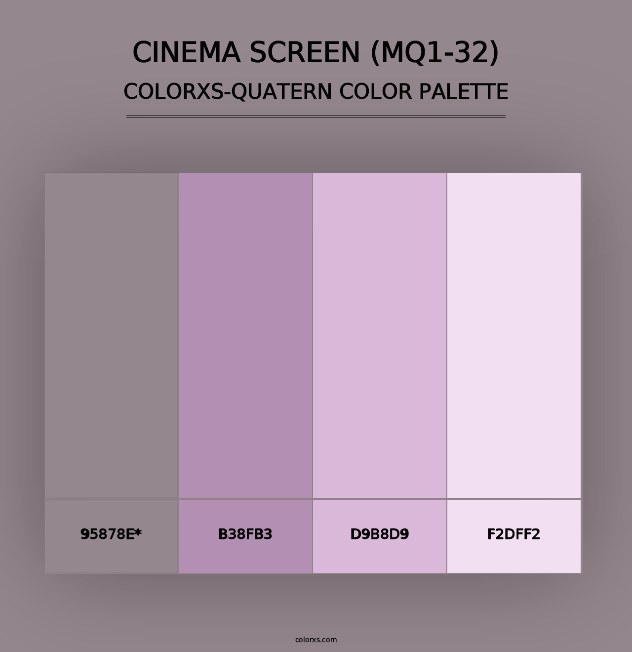 Cinema Screen (MQ1-32) - Colorxs Quad Palette