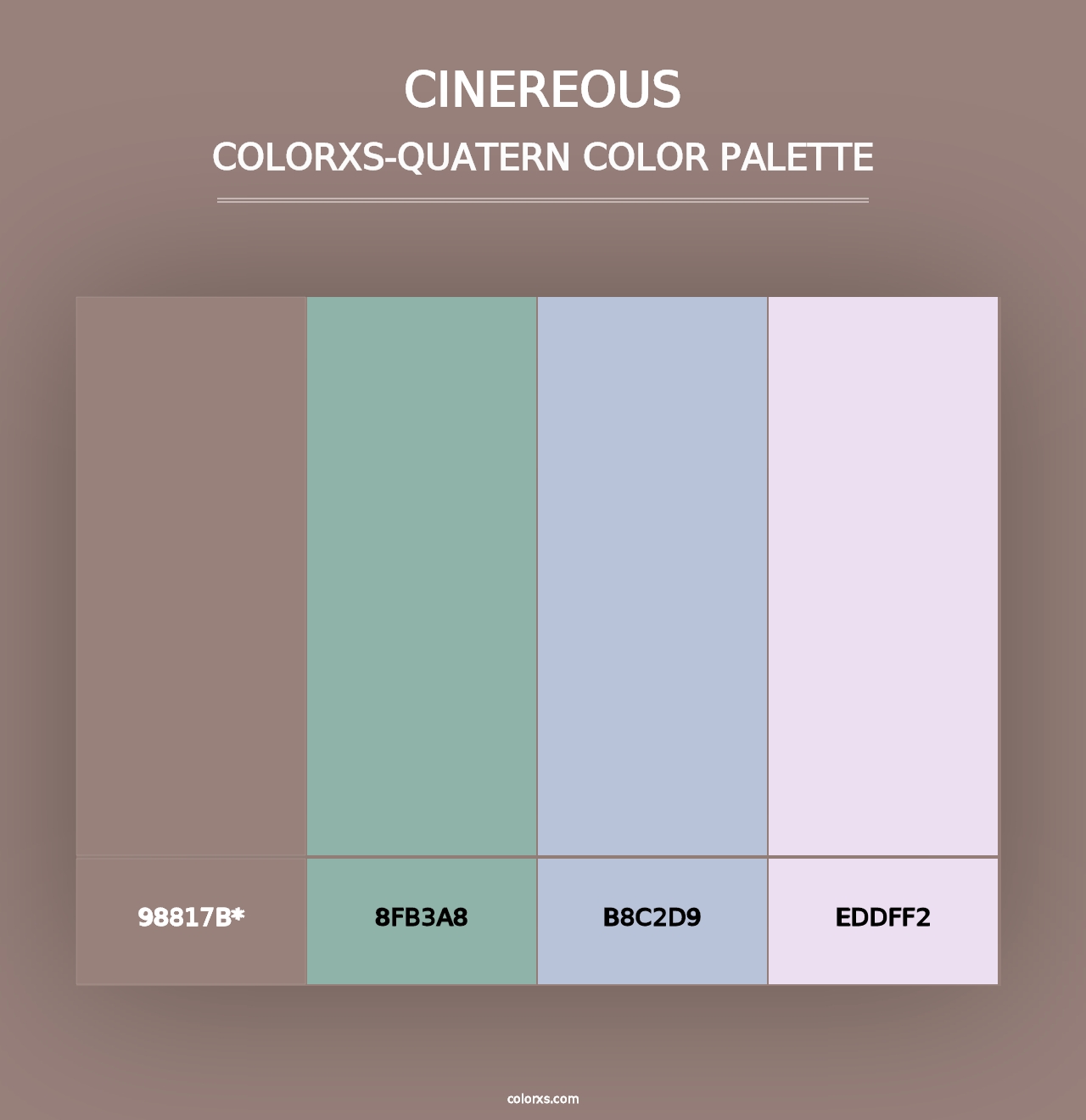 Cinereous - Colorxs Quad Palette