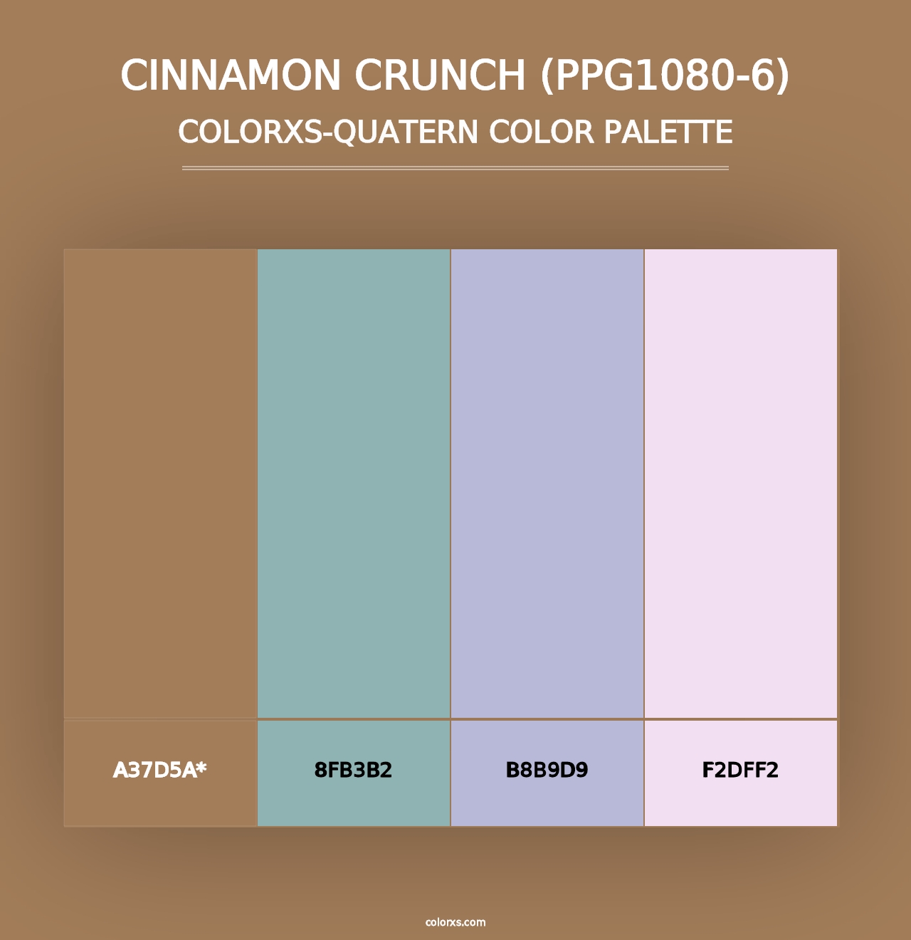 Cinnamon Crunch (PPG1080-6) - Colorxs Quad Palette