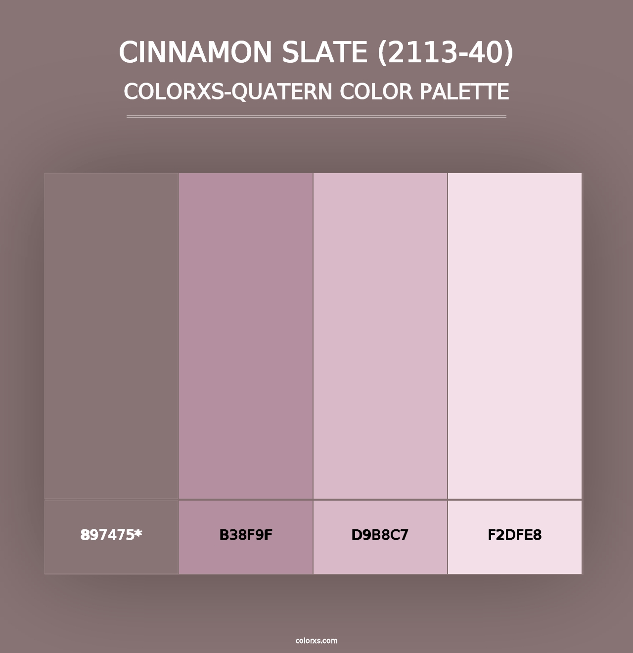 Cinnamon Slate (2113-40) - Colorxs Quad Palette