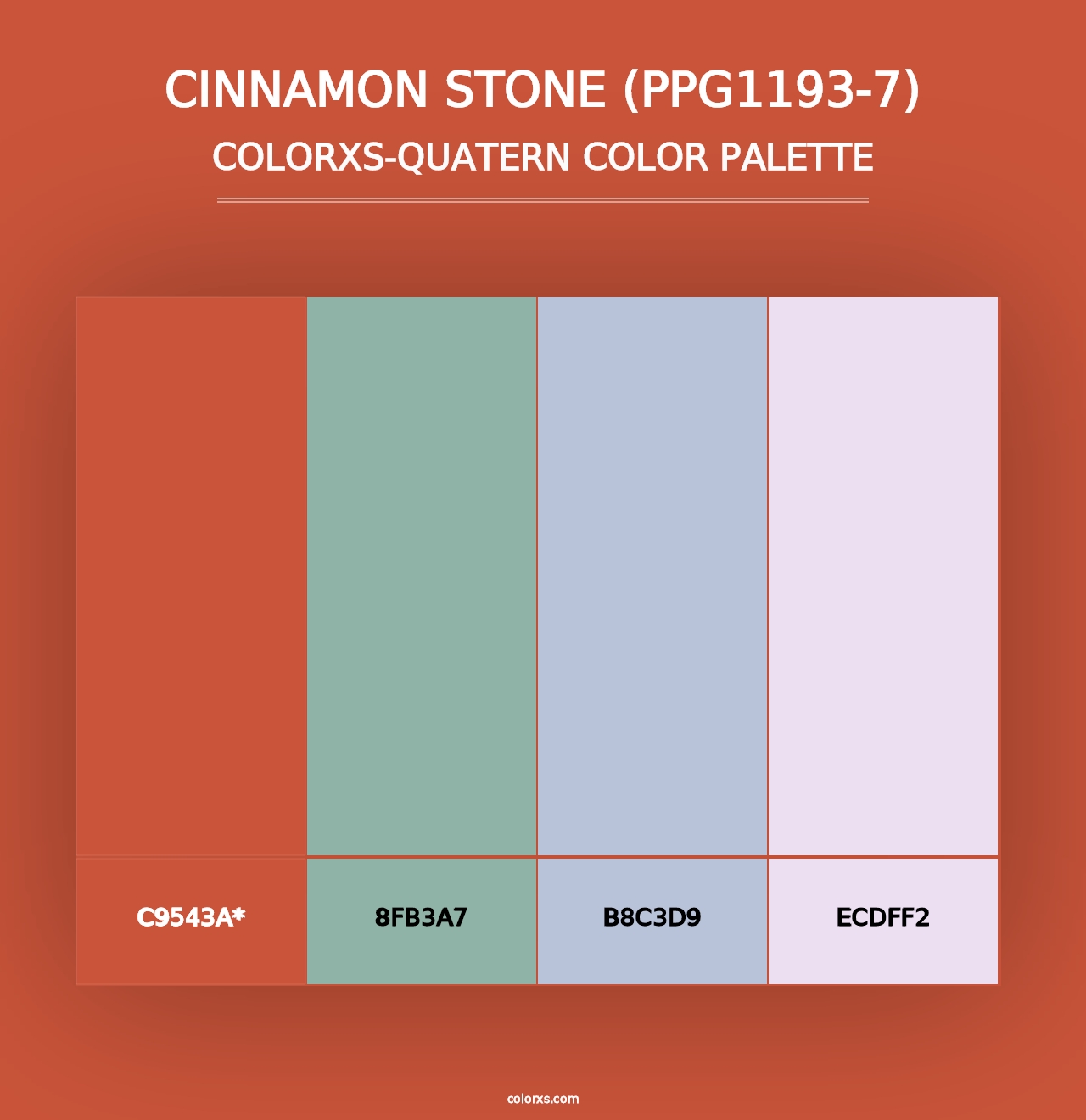 Cinnamon Stone (PPG1193-7) - Colorxs Quad Palette