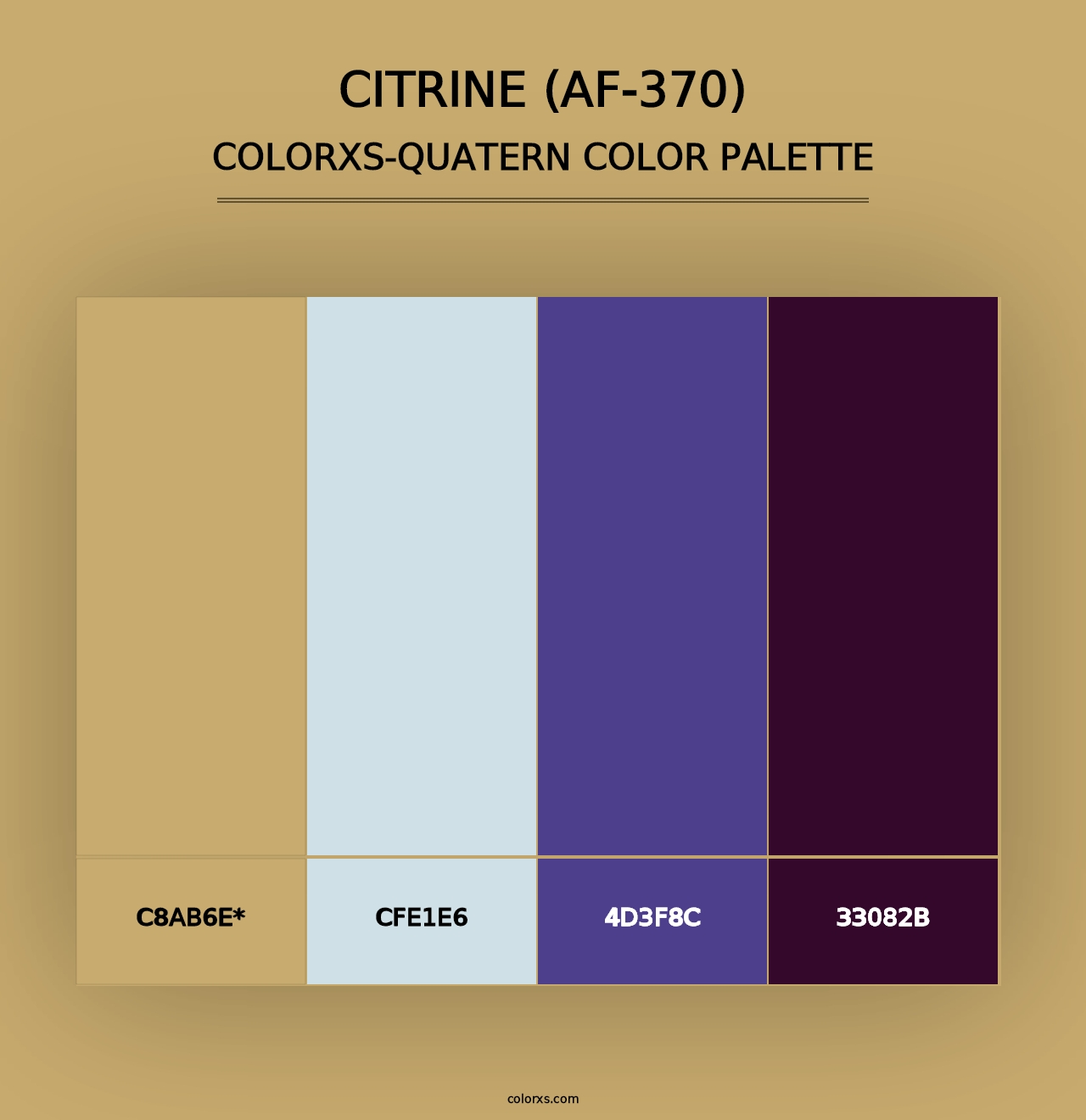 Citrine (AF-370) - Colorxs Quad Palette