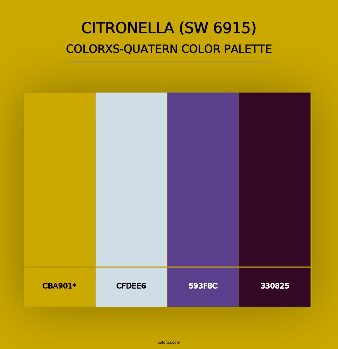 Citronella (SW 6915) - Colorxs Quad Palette