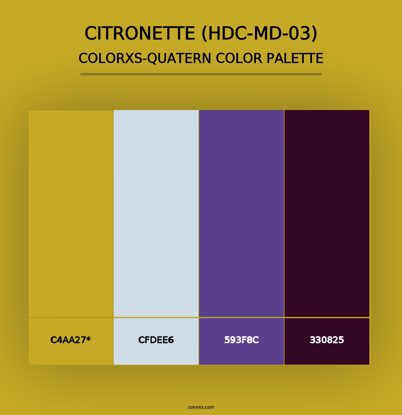 Citronette (HDC-MD-03) - Colorxs Quad Palette