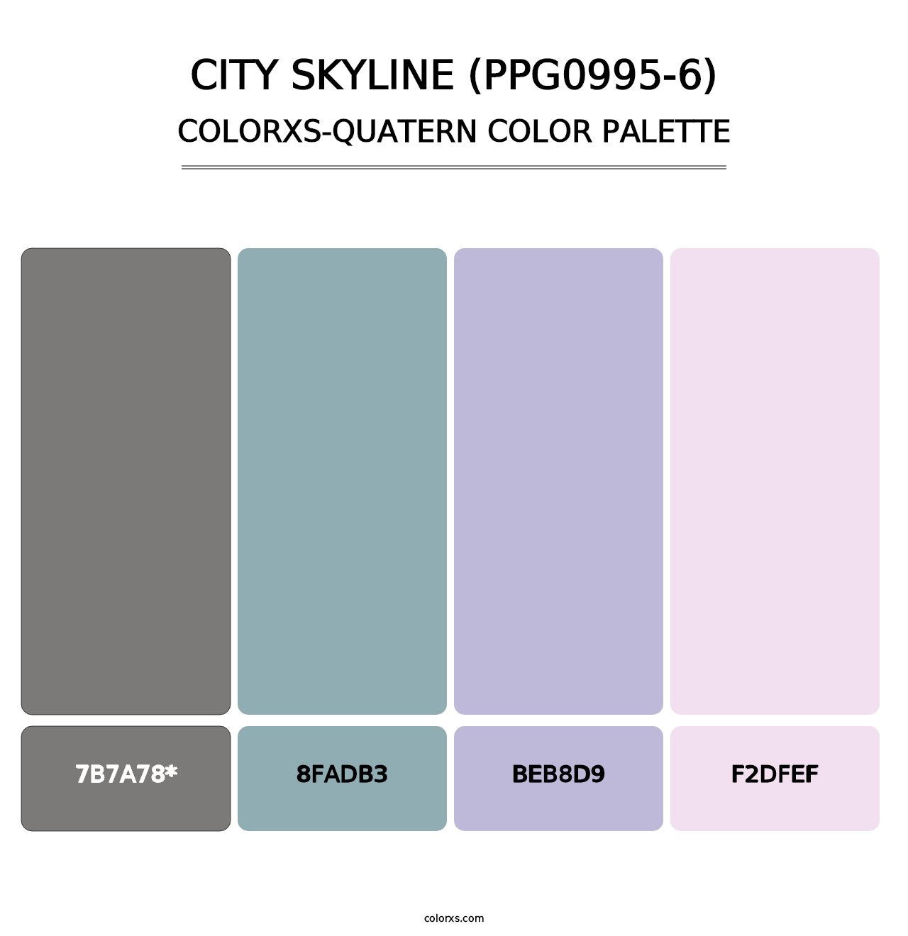 City Skyline (PPG0995-6) - Colorxs Quad Palette