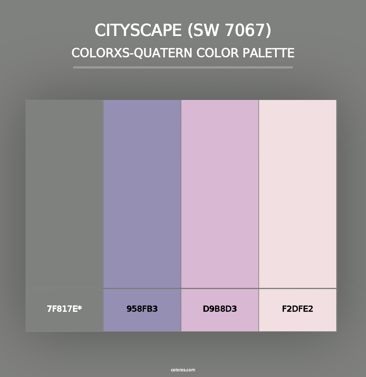 Cityscape (SW 7067) - Colorxs Quad Palette