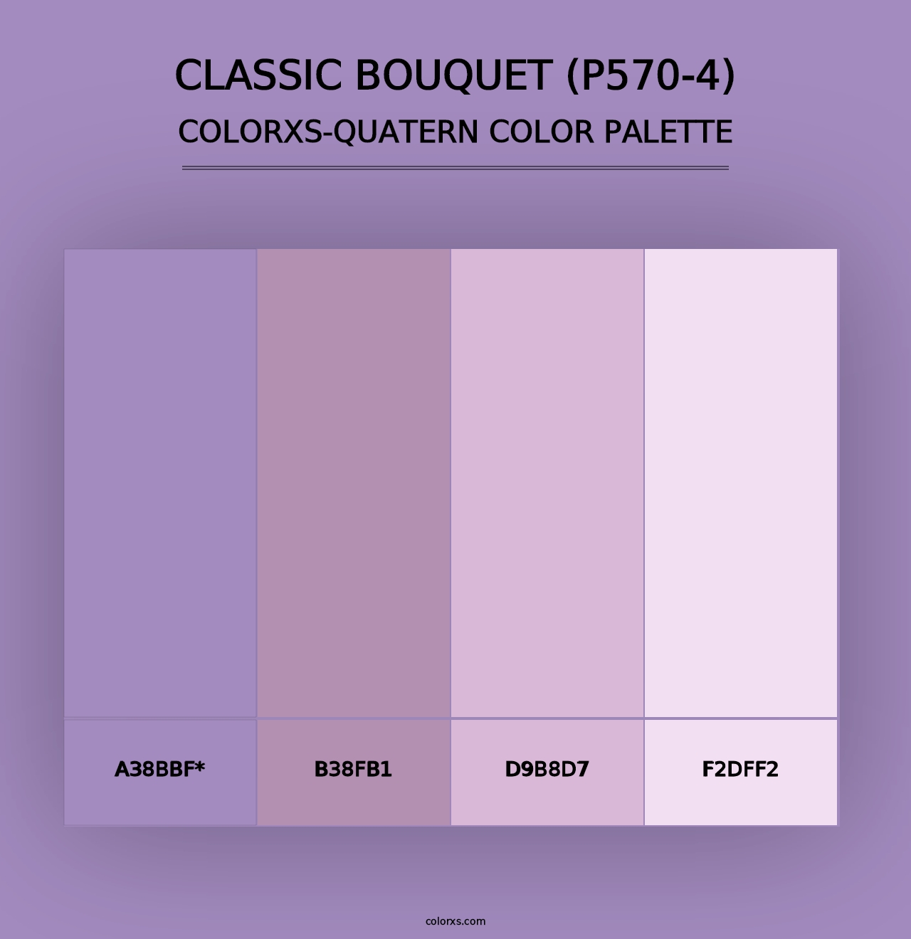 Classic Bouquet (P570-4) - Colorxs Quad Palette