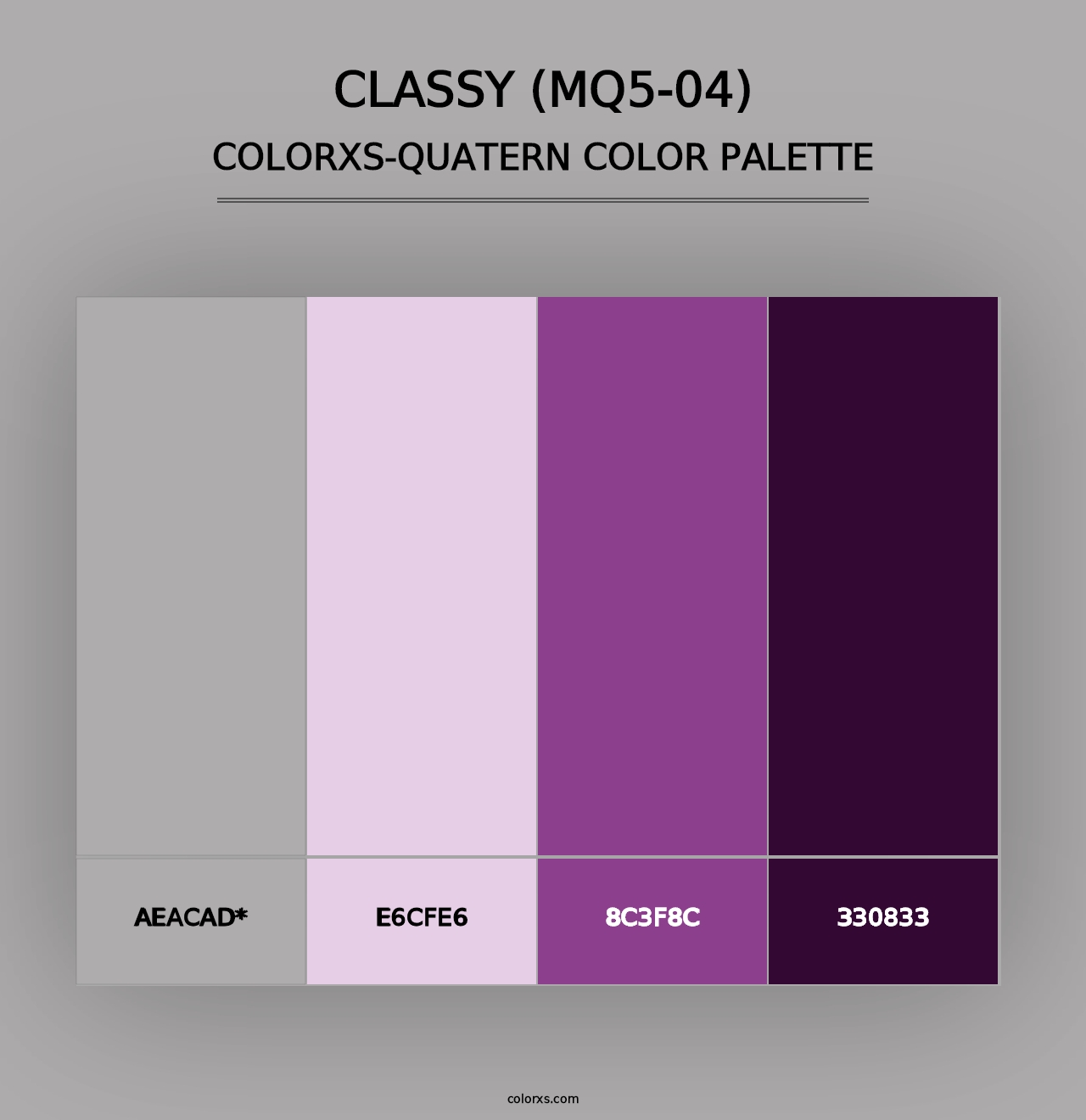 Classy (MQ5-04) - Colorxs Quad Palette