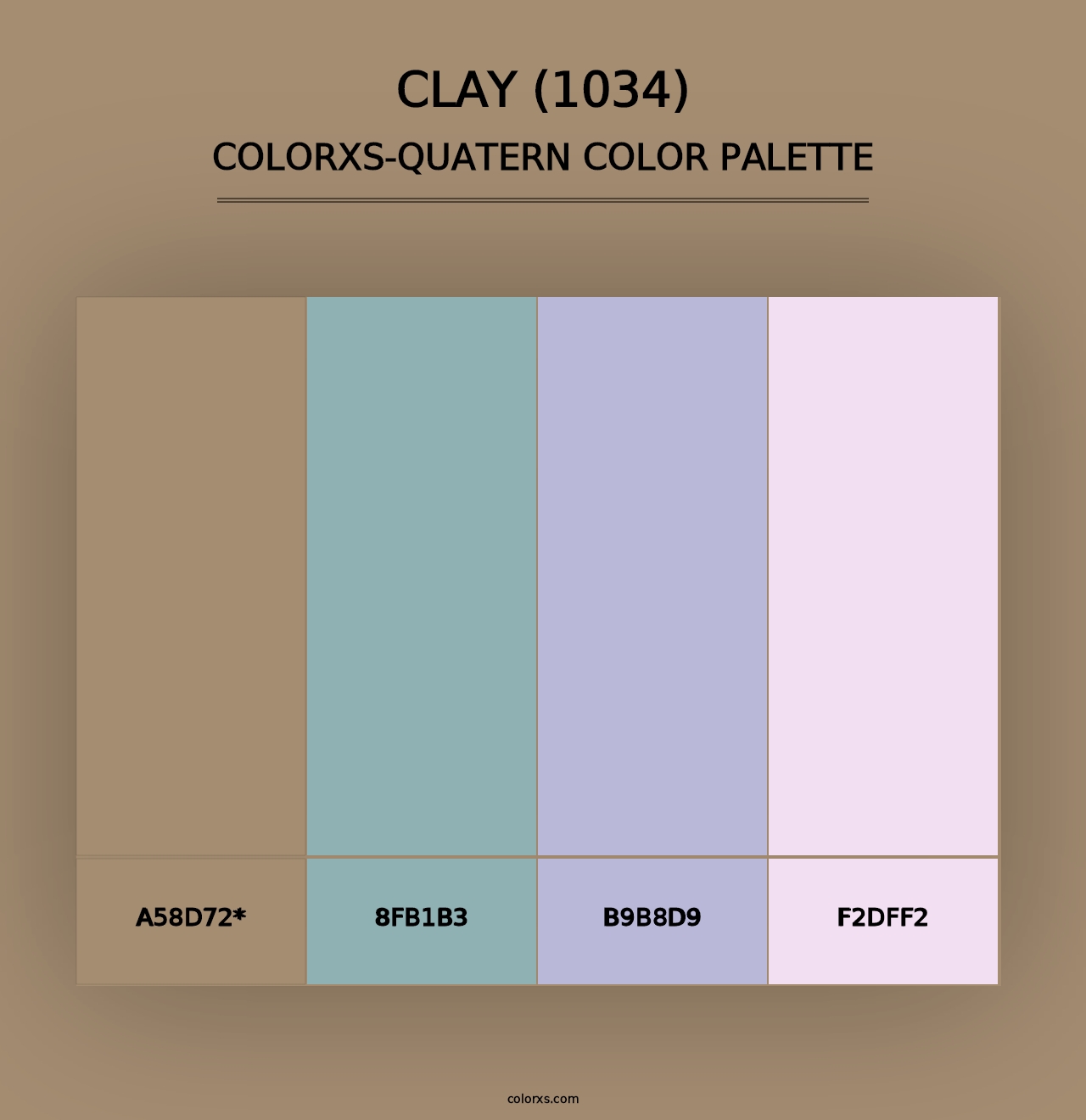 Clay (1034) - Colorxs Quad Palette