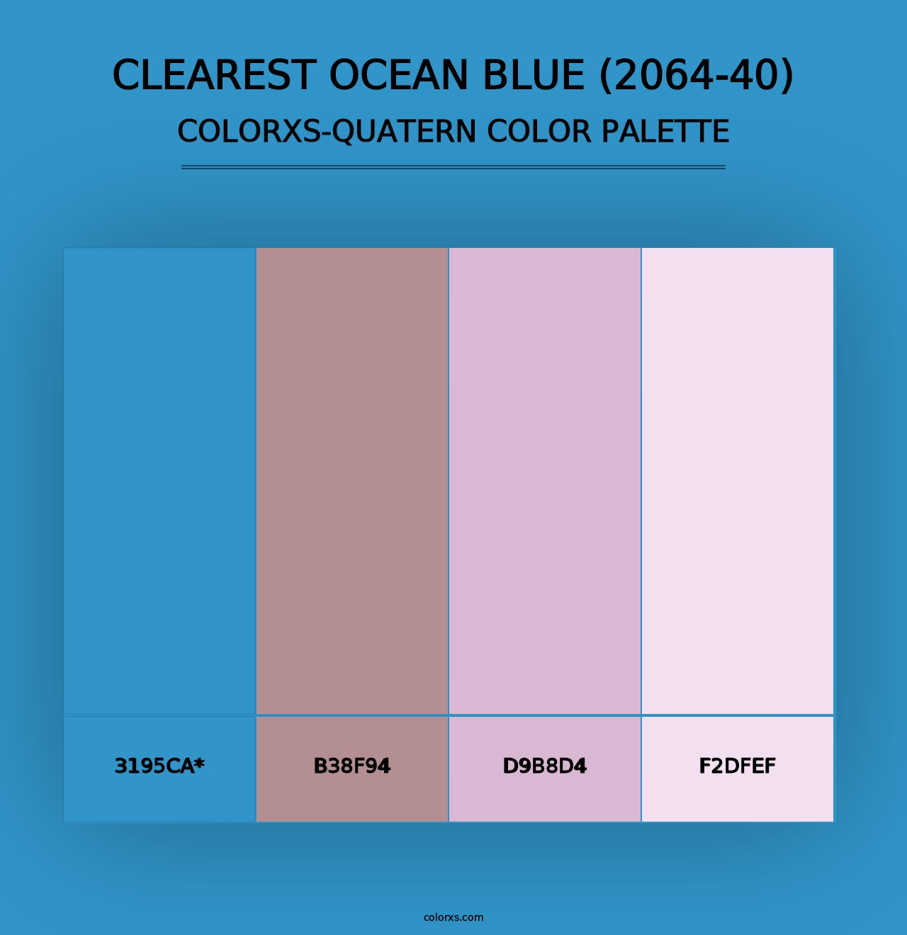 Clearest Ocean Blue (2064-40) - Colorxs Quad Palette