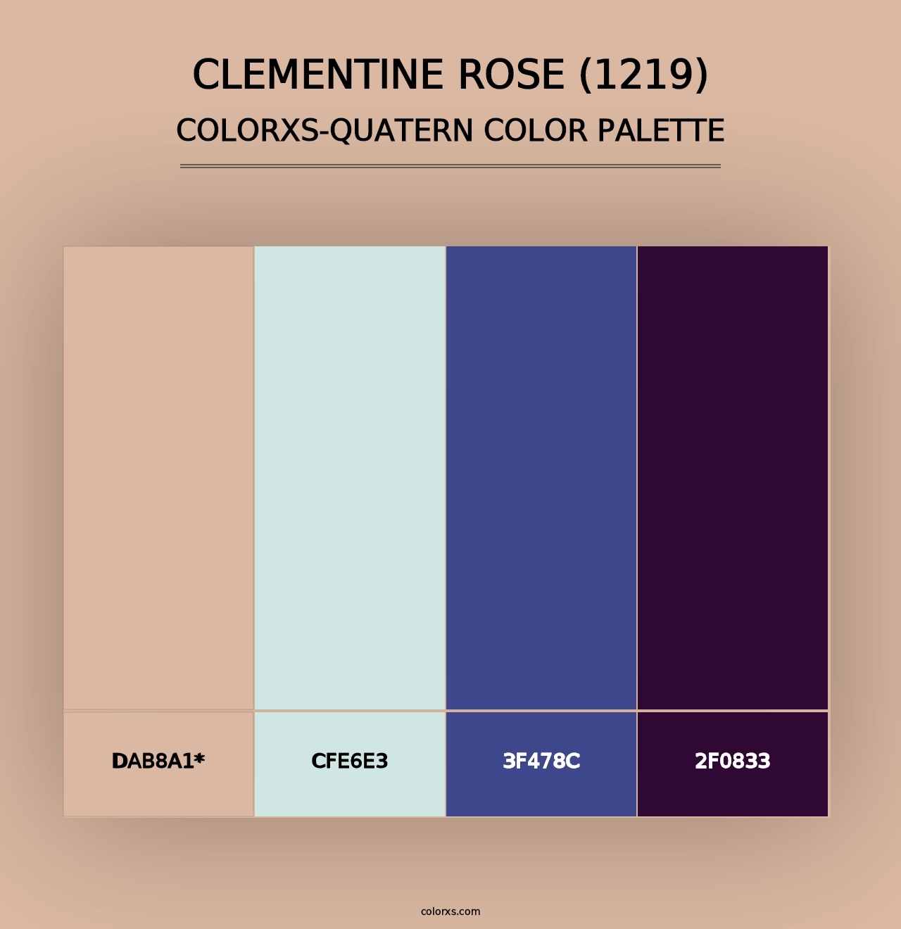 Clementine Rose (1219) - Colorxs Quad Palette