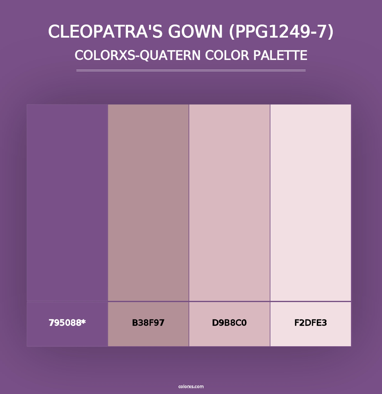 Cleopatra's Gown (PPG1249-7) - Colorxs Quad Palette